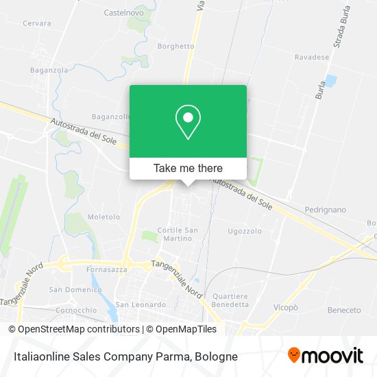 Italiaonline Sales Company Parma map