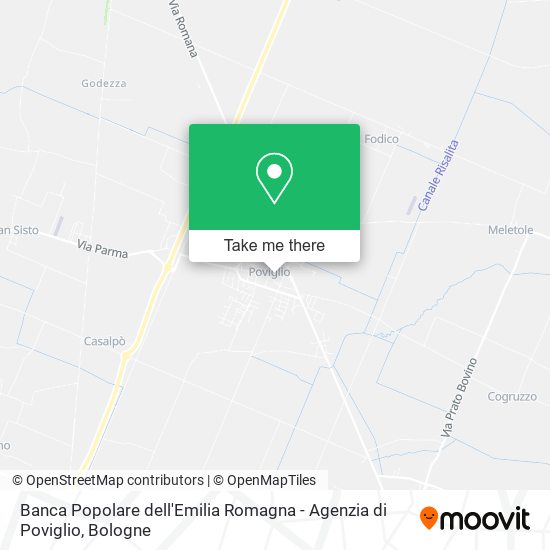 Banca Popolare dell'Emilia Romagna - Agenzia di Poviglio map
