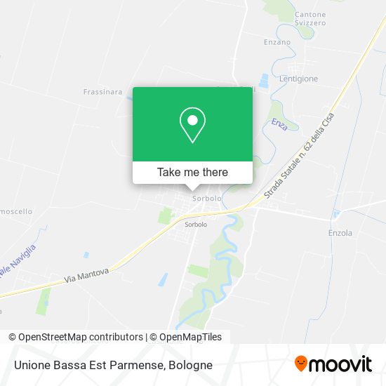 Unione Bassa Est Parmense map