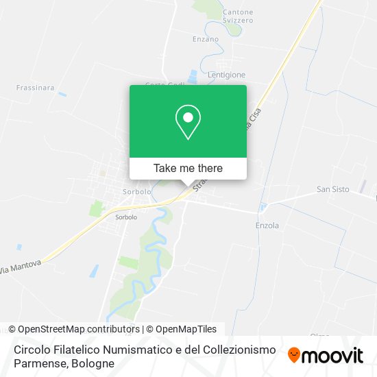 Circolo Filatelico Numismatico e del Collezionismo Parmense map