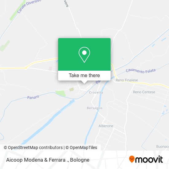 Aicoop Modena & Ferrara . map