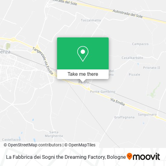La Fabbrica dei Sogni the Dreaming Factory map
