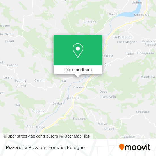 Pizzeria la Pizza del Fornaio map