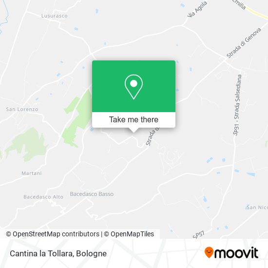 Cantina la Tollara map