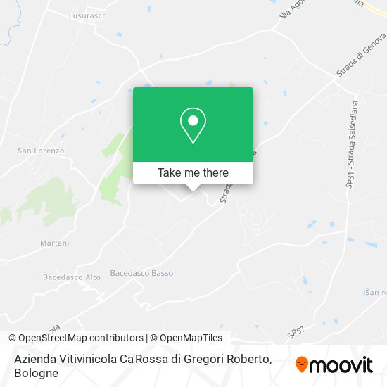Azienda Vitivinicola Ca'Rossa di Gregori Roberto map