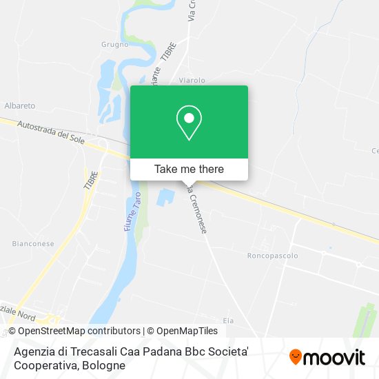 Agenzia di Trecasali Caa Padana Bbc Societa' Cooperativa map