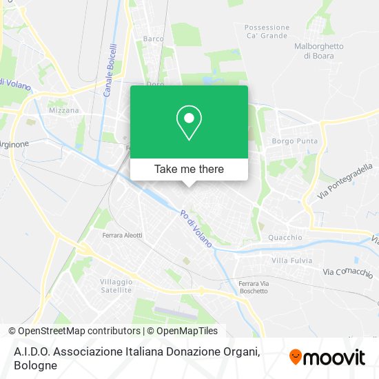 A.I.D.O. Associazione Italiana Donazione Organi map