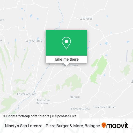 Ninety's San Lorenzo - Pizza Burger & More map