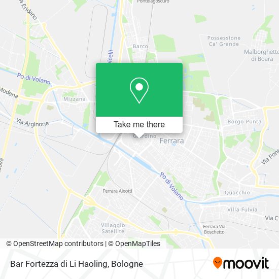 Bar Fortezza di Li Haoling map