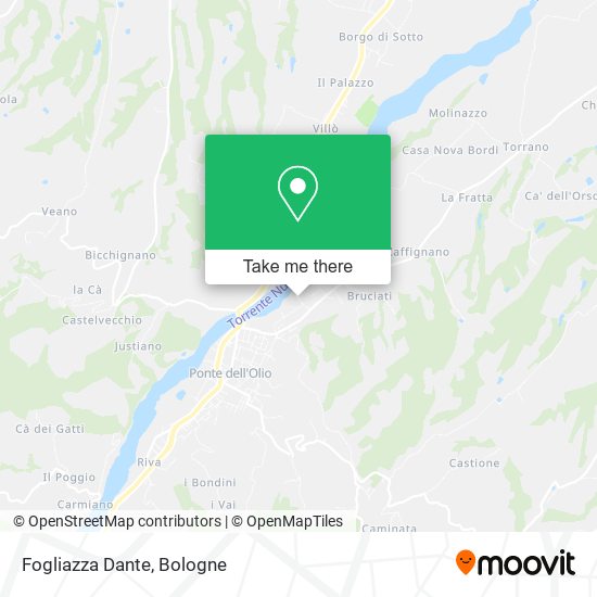 Fogliazza Dante map