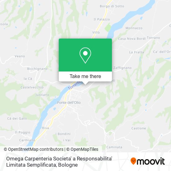 Omega Carpenteria Societa' a Responsabilita' Limitata Semplificata map