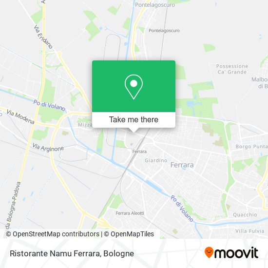 Ristorante Namu Ferrara map