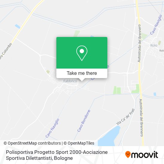 Polisportiva Progetto Sport 2000-Aociazione Sportiva Dilettantisti map