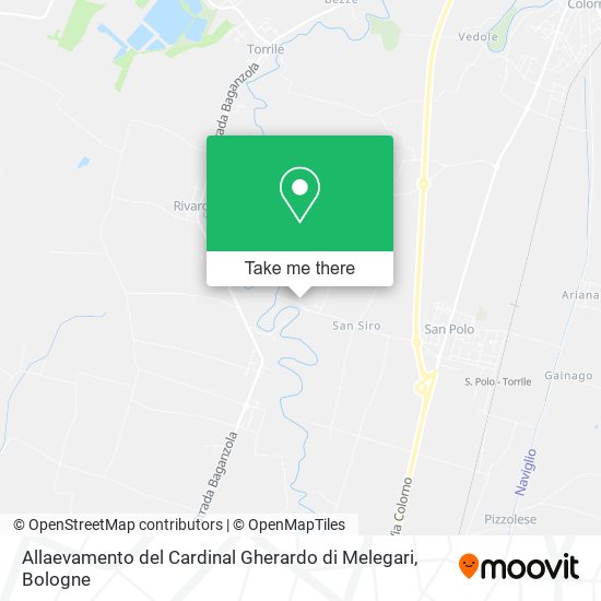 Allaevamento del Cardinal Gherardo di Melegari map