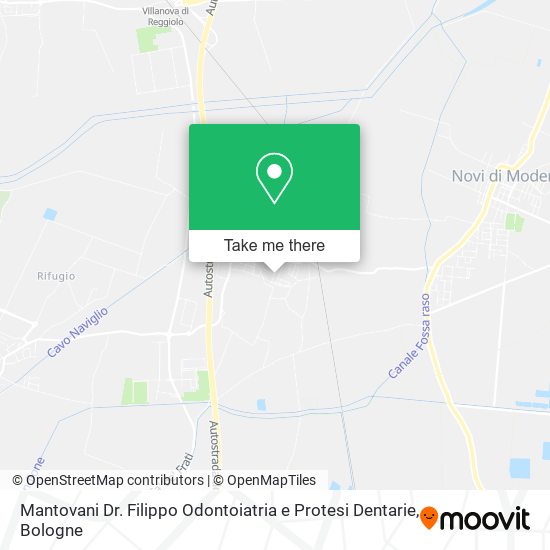 Mantovani Dr. Filippo Odontoiatria e Protesi Dentarie map