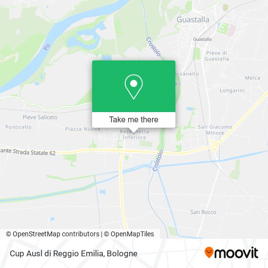 Cup Ausl di Reggio Emilia map