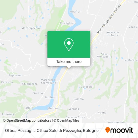 Ottica Pezzaglia Ottica Sole di Pezzaglia map