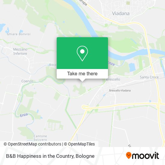 B&B Happiness in the Country map