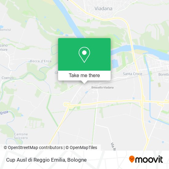 Cup Ausl di Reggio Emilia map
