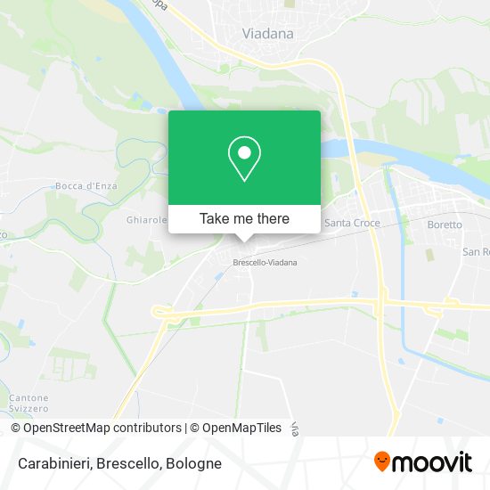 Carabinieri, Brescello map