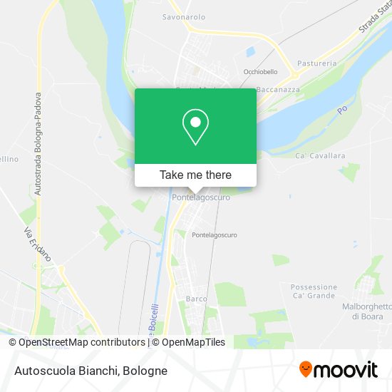 Autoscuola Bianchi map