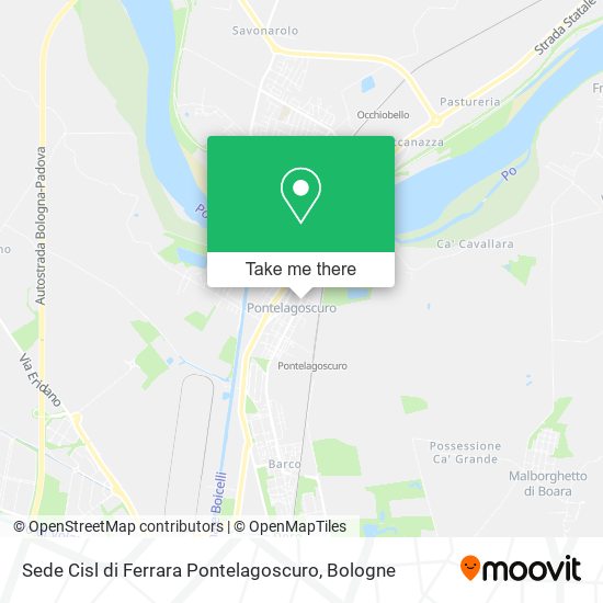 Sede Cisl di Ferrara Pontelagoscuro map
