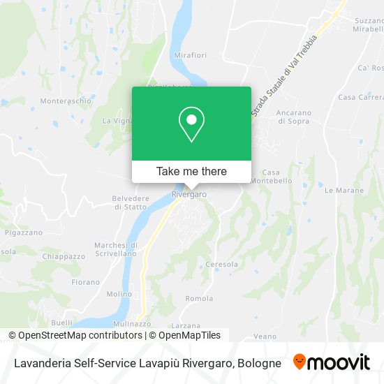 Lavanderia Self-Service Lavapiù Rivergaro map