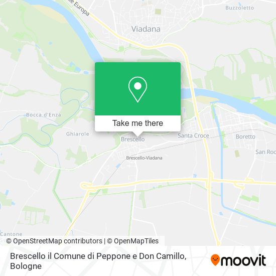 Brescello il Comune di Peppone e Don Camillo map