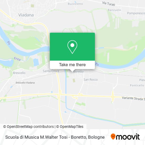 Scuola di Musica M.Walter Tosi - Boretto map