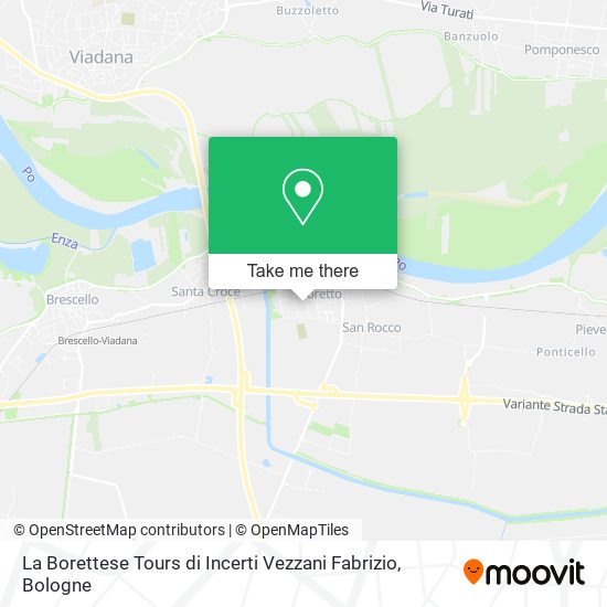 La Borettese Tours di Incerti Vezzani Fabrizio map