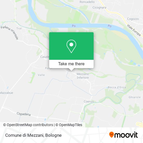 Comune di Mezzani map