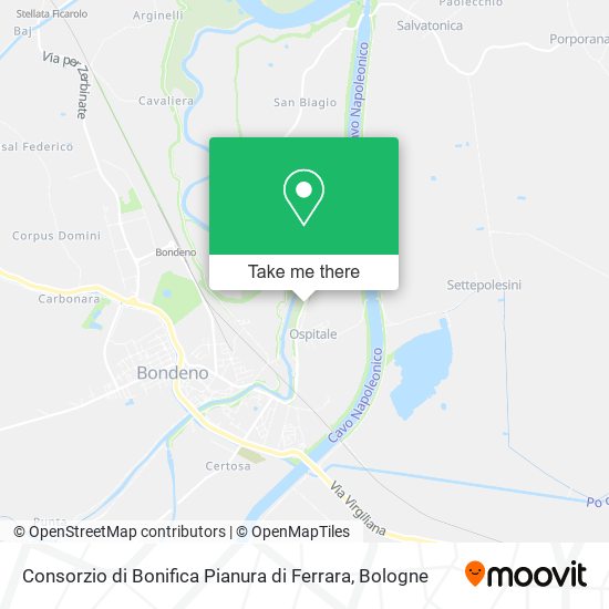 Consorzio di Bonifica Pianura di Ferrara map