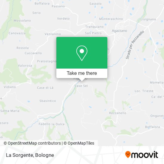 La Sorgente map