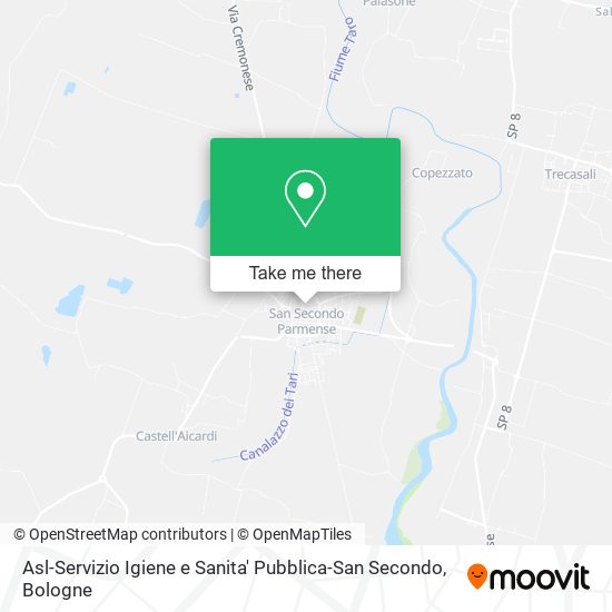 Asl-Servizio Igiene e Sanita' Pubblica-San Secondo map