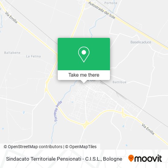 Sindacato Territoriale Pensionati - C.I.S.L. map