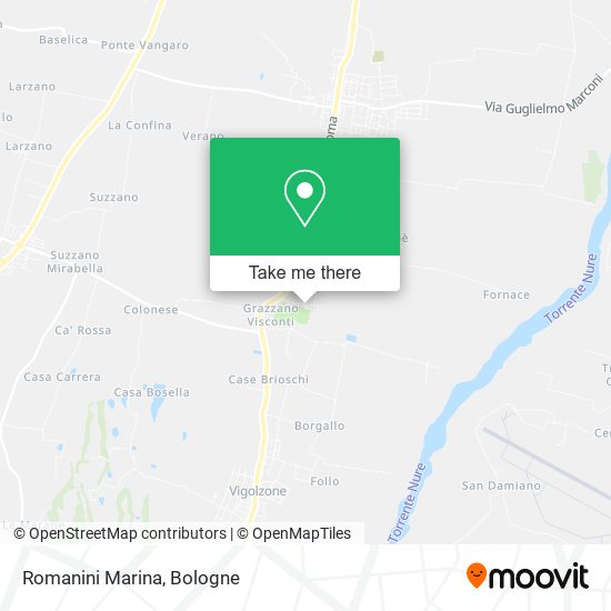 Romanini Marina map