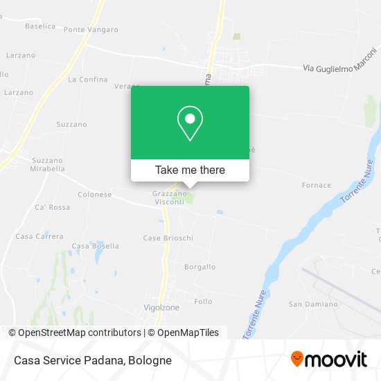 Casa Service Padana map