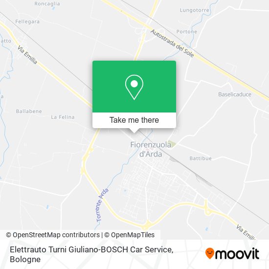 Elettrauto Turni Giuliano-BOSCH Car Service map