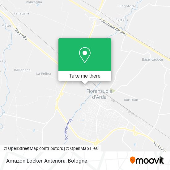 Amazon Locker-Antenora map