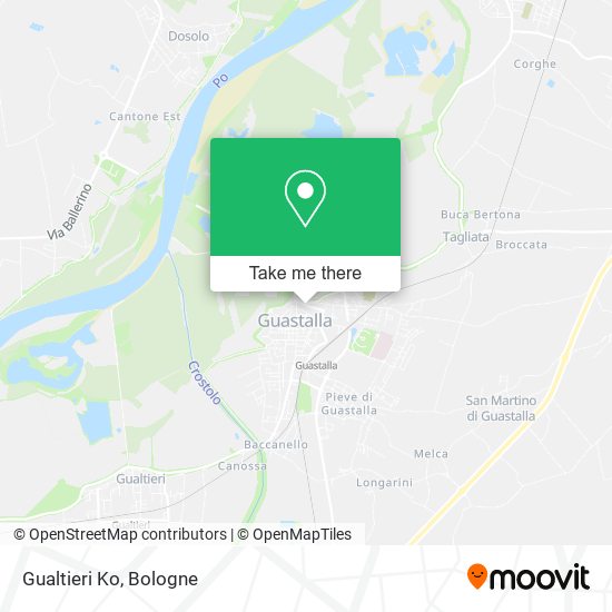 Gualtieri Ko map