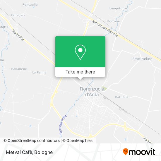 Metval Cafè map