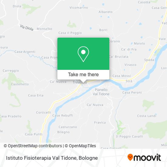 Istituto Fisioterapia Val Tidone map