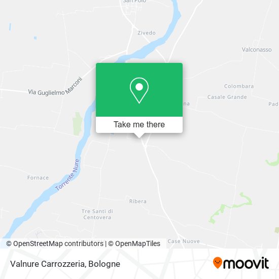 Valnure Carrozzeria map
