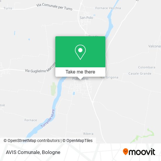 AVIS Comunale map