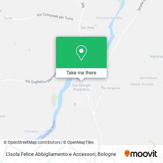 L'Isola Felice Abbigliamento e Accessori map
