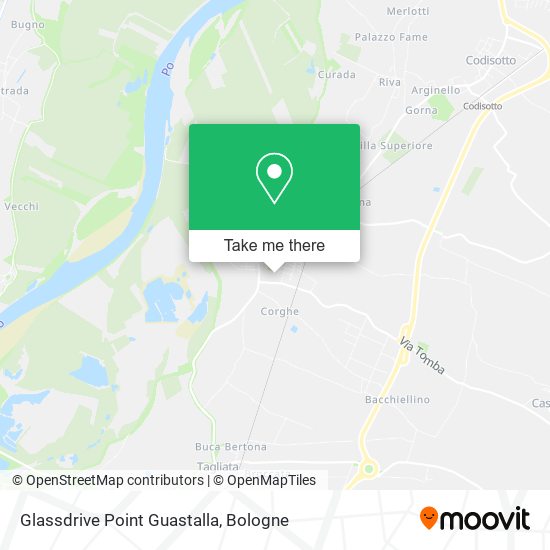 Glassdrive Point Guastalla map