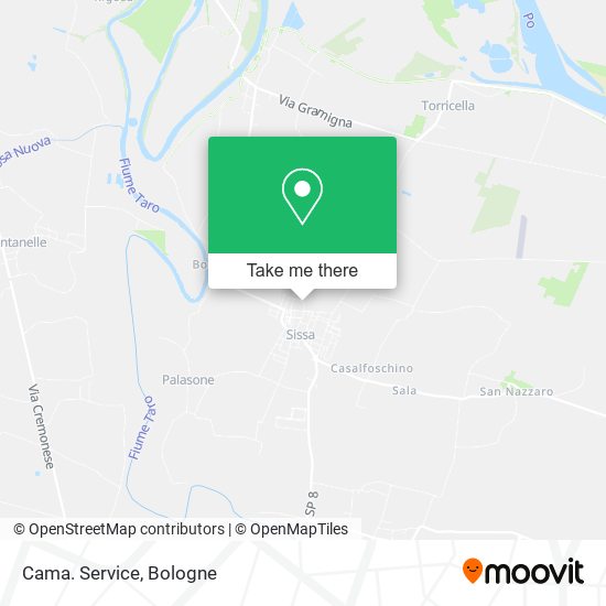 Cama. Service map