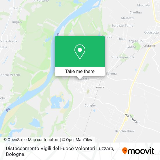 Distaccamento Vigili del Fuoco Volontari Luzzara map