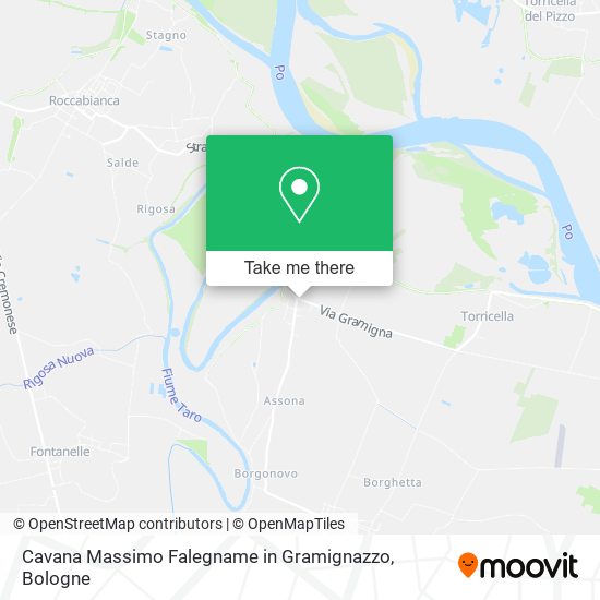 Cavana Massimo Falegname in Gramignazzo map