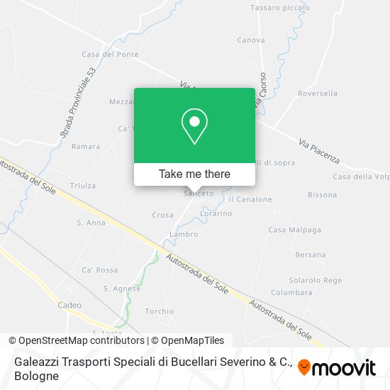 Galeazzi Trasporti Speciali di Bucellari Severino & C. map
